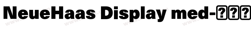 NeueHaas Display med字体转换